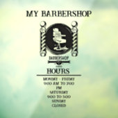 Barbershop Fensteraufkleber (Blatt 3)