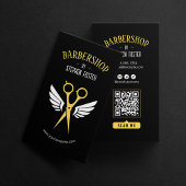 Barbershop Friseur Friseur Barbershop Black Visitenkarte
