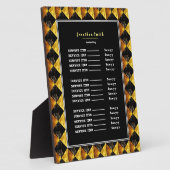 Barbershop für Schwarz und Gold Fotoplatte (Seite)