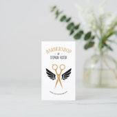 Barbershop Hair Friseur Barbershop White Visitenkarte (Stehend Vorderseite)