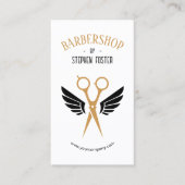 Barbershop Hair Friseur Barbershop White Visitenkarte (Vorderseite)