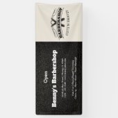 Barbershop Leder Look Banner (Vertikal)