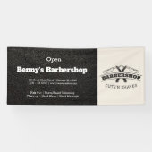 Barbershop Leder Look Banner (Horizontal)