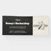 Barbershop Leder Look Banner (Horizontal)