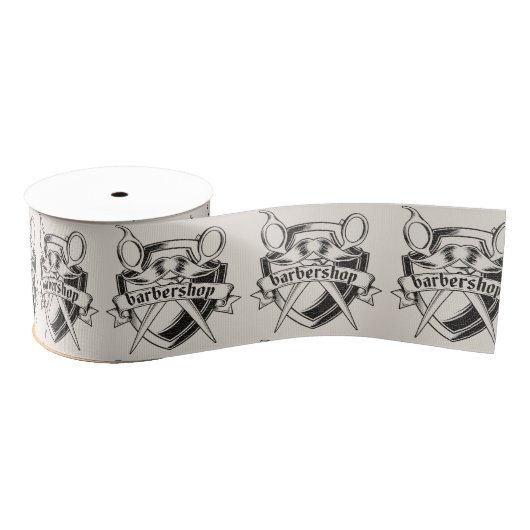 Barbershop Leder Look Ripsband (Spule)