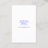 Barbershop Logo Marine rot einfachen Stock Visitenkarte (Rückseite)