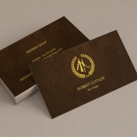 Barbershop Luxus einfache goldbraune Leder-Look