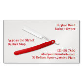 Barbershop Magnetische Visitenkarte (Vorderseite)