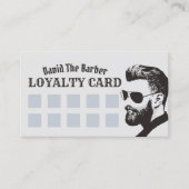 Barbershop Man Fashion Master Barber Loyalty Treuekarte (Vorderseite)