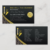 Barbershop (Maßgeschneiderter Frischmast, Klinkenh Visitenkarte (Vorne/Hinten)