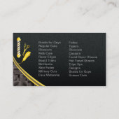 Barbershop (Maßgeschneiderter Frischmast, Klinkenh Visitenkarte (Rückseite)