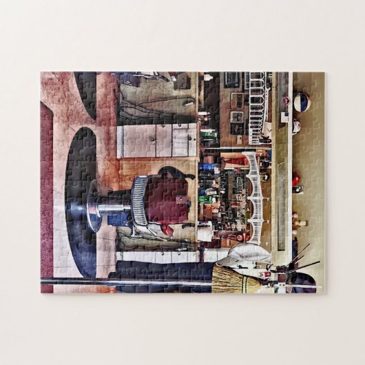 Barbershop mit Coat Rack Puzzle (Horizontal)