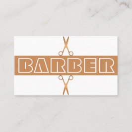 Barbershop Moderne Goldtypografie Business Card Visitenkarte