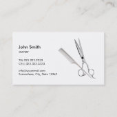 Barbershop Moderne schwarz-weiße Zebrastreifen Visitenkarte (Rückseite)