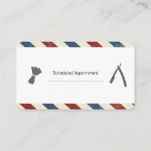 Barbershop Mustache Beard Ernennung Terminkarte (Rückseite)