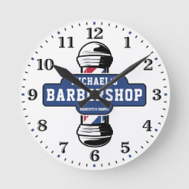 Barbershop Personalisiert Wall Clock Runde Wanduhr