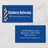 Barbershop Pole Visitenkarte (Vorne/Hinten)