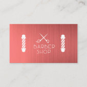 Barbershop Poles | Scheren-Logo Visitenkarte (Vorderseite)