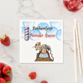Barbershop Powderroom Paper Napkins Serviette (Beispiel)