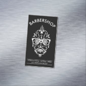 Barbershop Punk calavera magnetische Visitenkarte (Beispiel)