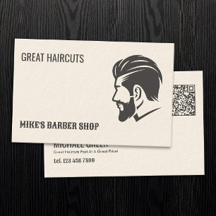 Barbershop QR Barber Visitenkarte