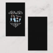 Barbershop Quartett Musical Notes Band Spaß Visitenkarte (Vorne/Hinten)