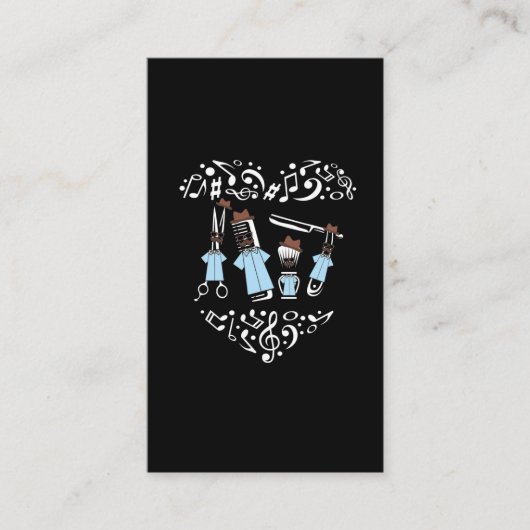Barbershop Quartett Musical Notes Band Spaß Visitenkarte (Vorderseite)