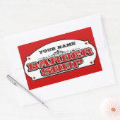Barbershop Rechteckiger Aufkleber (Umschlag)