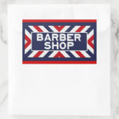 Barbershop Rechteckiger Aufkleber (Tasche)