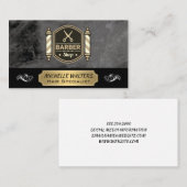Barbershop Scheren | Barber Pole Visitenkarte (Vorne/Hinten)