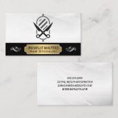 Barbershop Scheren | Logokombination Visitenkarte (Vorne/Hinten)