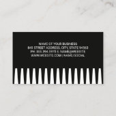 Barbershop Scheren und Kamm Visitenkarte (Rückseite)