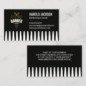 Barbershop Scheren und Kamm Visitenkarte (Vorne/Hinten)