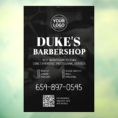 Barbershop Services Custom Walk in Window Cloning Fensteraufkleber (Blatt 3)