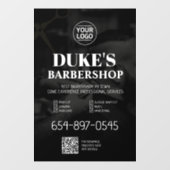 Barbershop Services Custom Walk in Window Cloning Fensteraufkleber (Blatt)