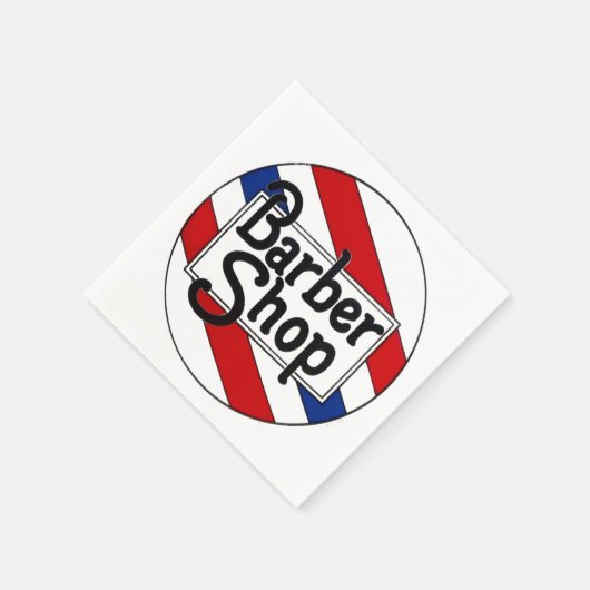 Barbershop Serviette (Ecke)