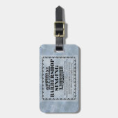 Barbershop Singlizenz Gepäckanhänger (Vorderseite vertikal)