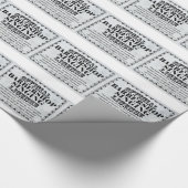 Barbershop Singlizenz Geschenkpapier (Ecke)