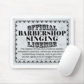 Barbershop Singlizenz Mousepad (Mit Mouse)