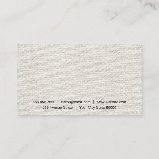 Barbershop | Stylist Visitenkarte (Rückseite)