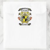 Barbershop Tenor-Wappen Runder Aufkleber (Tasche)