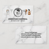 Barbershop Tools | Seitenansicht Visitenkarte (Vorne/Hinten)