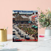 Barbershop Town Acrylschild (Hochzeit)