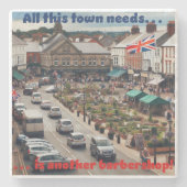 Barbershop Town Steinuntersetzer (Vorderseite)