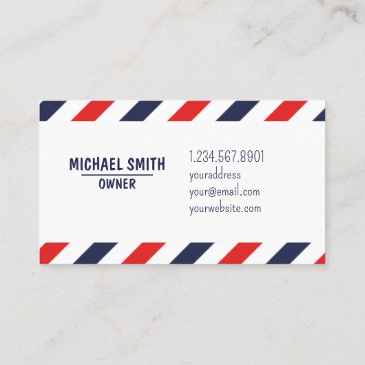 Barbershop-Visitenkarte Visitenkarte (Rückseite)