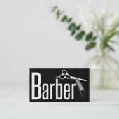 Barbershop-Visitenkarte Visitenkarte (Stehend Vorderseite)