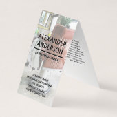 Barbershop-Vorsitzender Visitenkarten (Vorderseite)