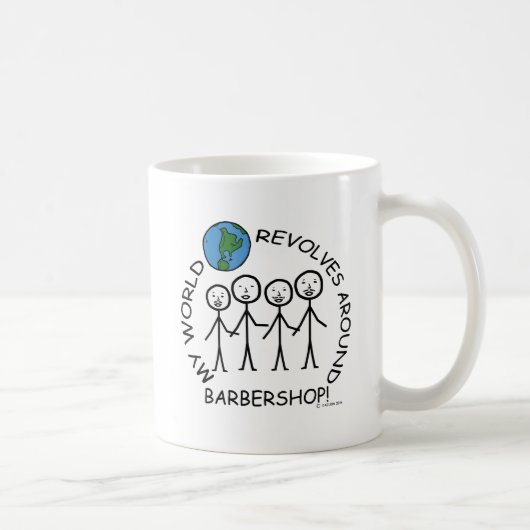 Barbershop - Weltumdrehungen Kaffeetasse (Rechts)