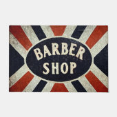 Barbershop-Zeichen 2 Tür Fußmatte (Vorderseite)