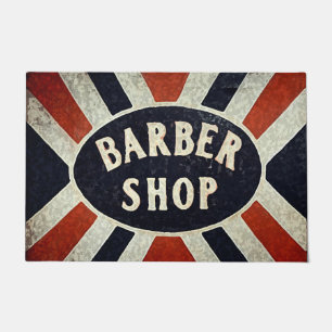 Barbershop-Zeichen 2 Tür Fußmatte